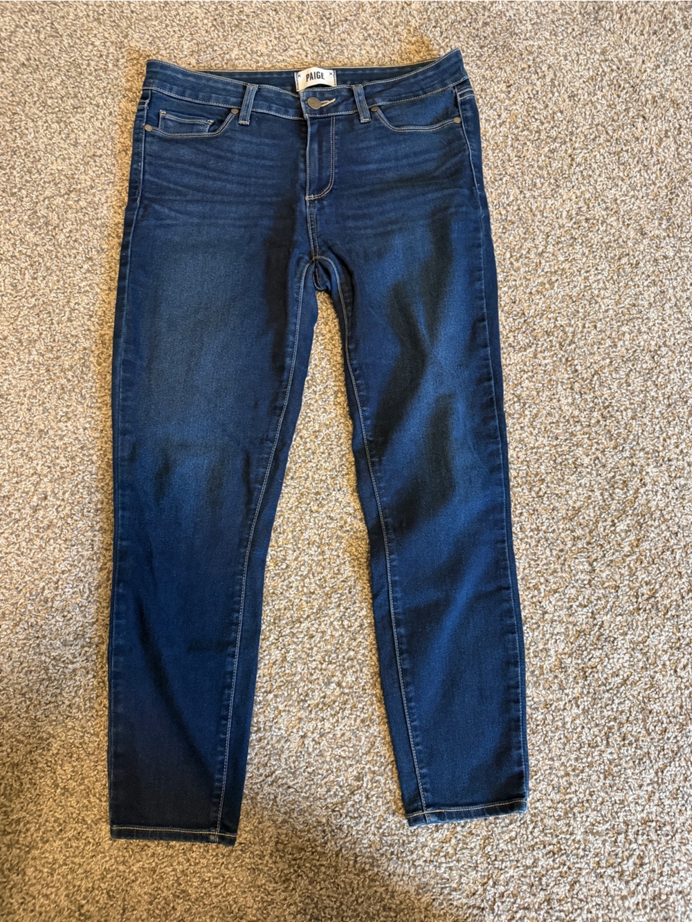 PAIGE Verdugo Crop, Dark Indigo